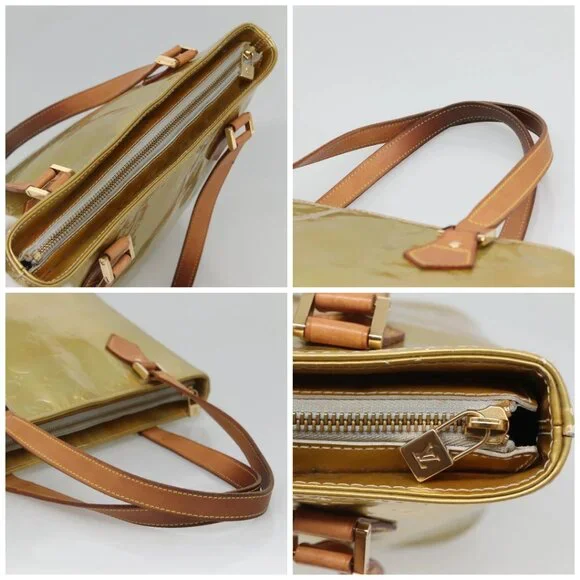 LOUIS VUITTON Monogram Vernis Houston Hand Bag Gris M91053 LV Auth ep9001 - Picture 16 of 16